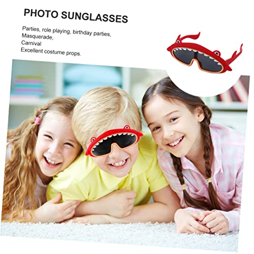 Totority 1 Peça Óculos Em Forma De Tubarão Óculos De Sol De Praia Decoração De Verão Óculos De Sol D