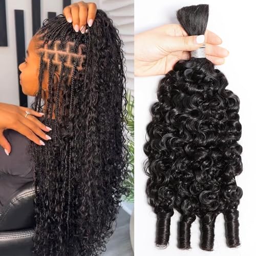 Lemoda 15A Human Braiding Hair for Boho Braids Burmese Curly