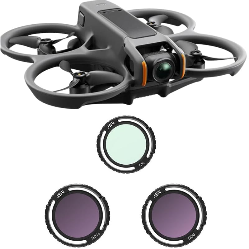 Coyktonty Lens Filter/Filter Set for DJI Avata 2 Drone Waterproof, Anti-Whiteout, UV-Blocking (CPL+ND8+ND16)