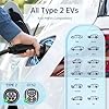 QIAO)) 7.4kW EV Charger Type 2 with 7M Charging Cable Smart APP 4.3' LCD Screen Display, Max. 32A Electric Car Charger Station, Wallmount Home Wallbox Charger Cable Type 2 Plug wtih EV Cable Holder #3
