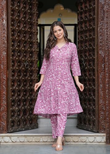 Image of Women Printed Rayon Coord Set for Casual, Office wear|3 /4th Sleeves