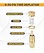 VARGTR 4PCS Tire Deflator,Automatic Tire Deflators Kit,Car Accessories Adjustable Brass Car Tire Deflators Kit,Universal 6-30 PSI Air Down Tire Deflators for Jeep, Car, Truck, Motorcycle,ATV Tires