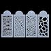 4pcs Cake Stencil for Decorating Cakes with Elegant Patterns Suitable for All Occasions PVC Material