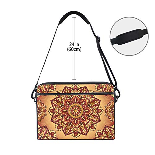 Bandolera medieval de diseño hippie con protección para portátil de 14" 6