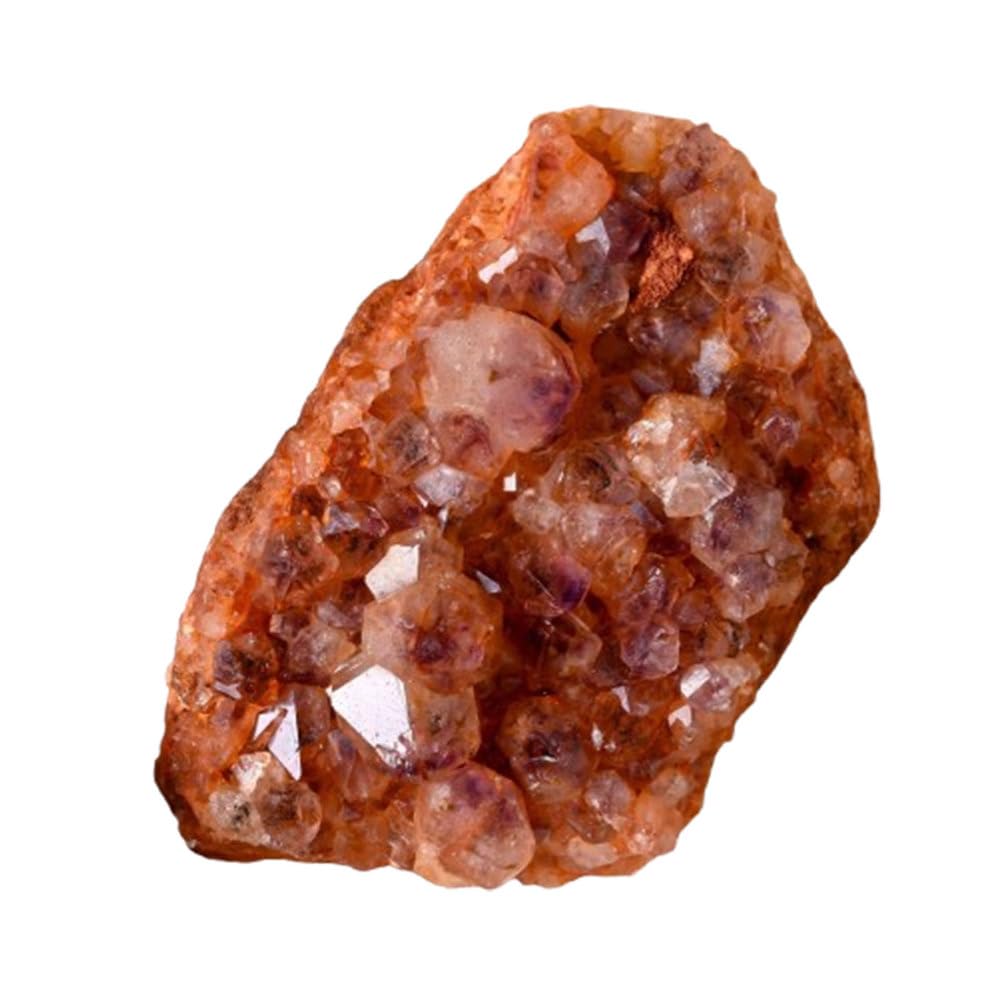 QWZTAEOZA Hair Crystal Cluster Block Titanium Hole Piece Ornaments Golden Tooth Raw Stone Ore,200~300g