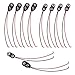WJUAN 10 Piezas Conector de Batería de 9V Cable Conectores Battery Snap con Cable de Conexión de 15 cm para Bloques de 9 V, Plástico en Forma de I y Clip de Soporte de Batería de Cuero (Negro)