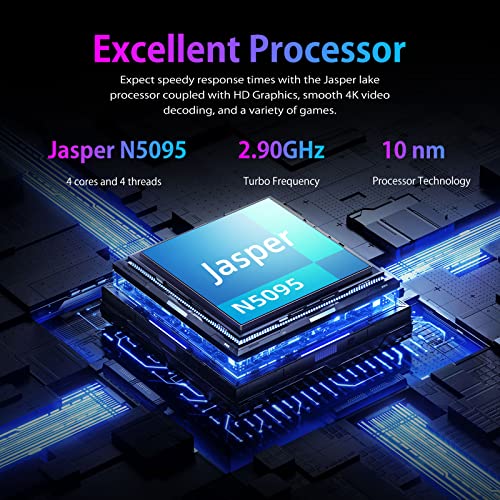 Wakst Windows 11 Laptop, 15.6 Inch Intel N5095 2.9 Ghz Quad Core 16Gb Ram 256G Ssd, Fhd 1920 * 1080 Ips Display, Thin & Light Notebook, Backlit Keyboard, Finger Print, Usb3.0, Mhdmi, All-Metal Body #TOP1