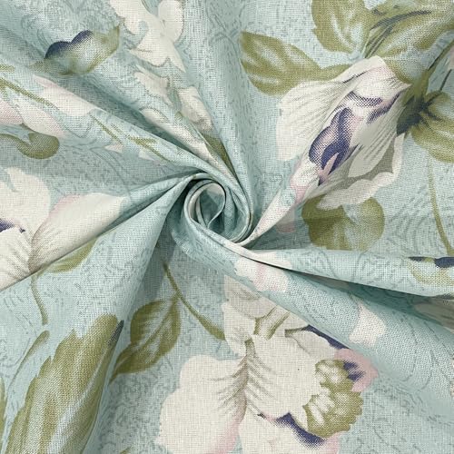 Image of Swayam Roto Cotton King Bedsheet with 2 Pillow Covers | Size 108 x 108 inch | 144 TC | Floral Design | Soft Breathable Bed Sheet | Comfortable & Durable for Bedroom - Blue
