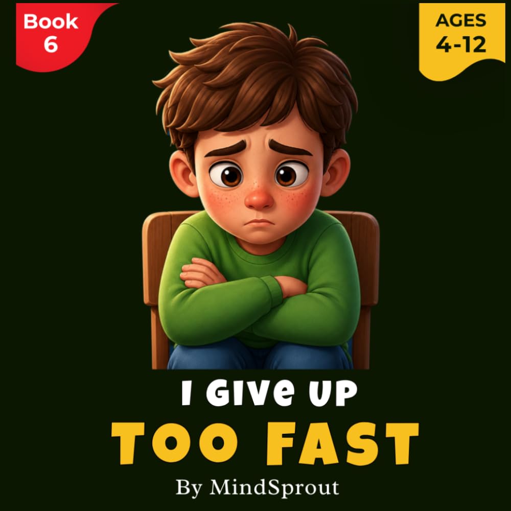 I Give Up Too Fast: An Illustrated Story to Help Kids Build Patience, Keep Trying, and Develop a Never-Give-Up Mindset