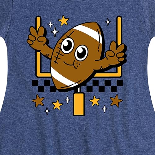 Instant Message - Football and Goalpost - Toddler & Youth Girls Fit & Flare Dress3