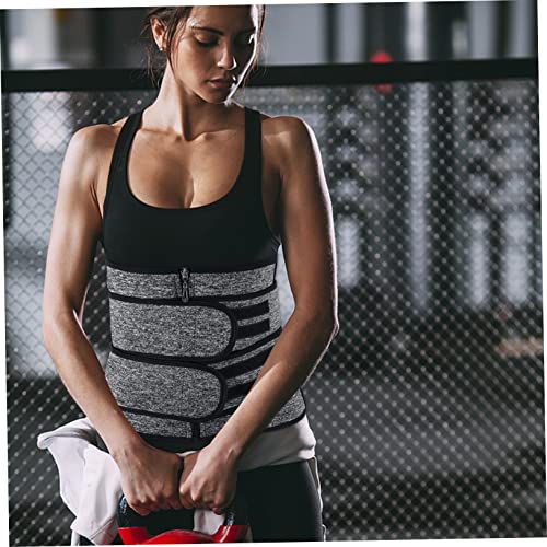 Faja lumbar ajustable gris para entrenamiento de cintura miniatura 5