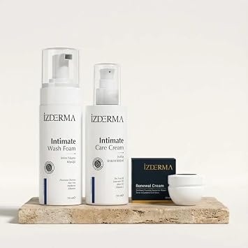 Izderma Cosmetic Renewal Cream 20 ml Intim Care Cream And Intim Washing Foam Set of 3 Opportunity