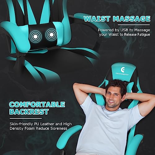 Gaming-Chair-with-Linkage-Armrest-Footrest-High-Back-Video-Gaming-Chair-BlackLight-Blue