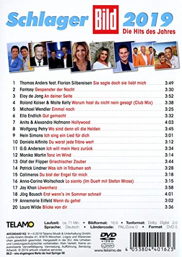 Schlager BILD 2019 DVD musical original de colección importado 3