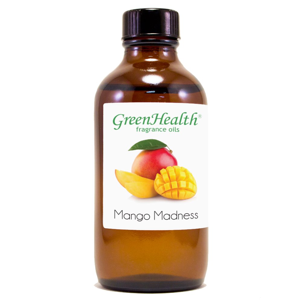 4 fl oz Mango Madness Fragrance Oil (Glass Bottle w/Cap) - GreenHealth