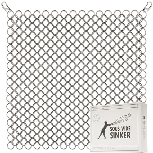 Comparison: Best Sous Vide Accessories 3 Sous Vide Sinker Food Grade Weights (1.2 LB) Heavy-Duty Stainless Steel Weights with Clips for Precise Cooking - Food Grade Sous Vide Accessory - Safe and Convenient Sous Vide Cooking Solution