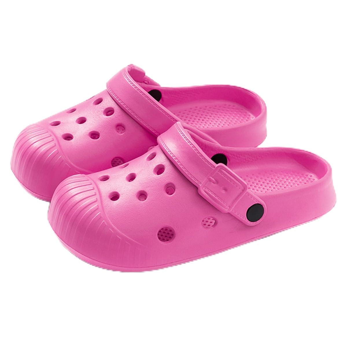 Anti-Collision Garden Clogs for Women and Men, Non-Slip Sandals, Slip On Work Shoes Heel Strap Mules Lightweight Shower Slippers Beach Indoor Outdoor