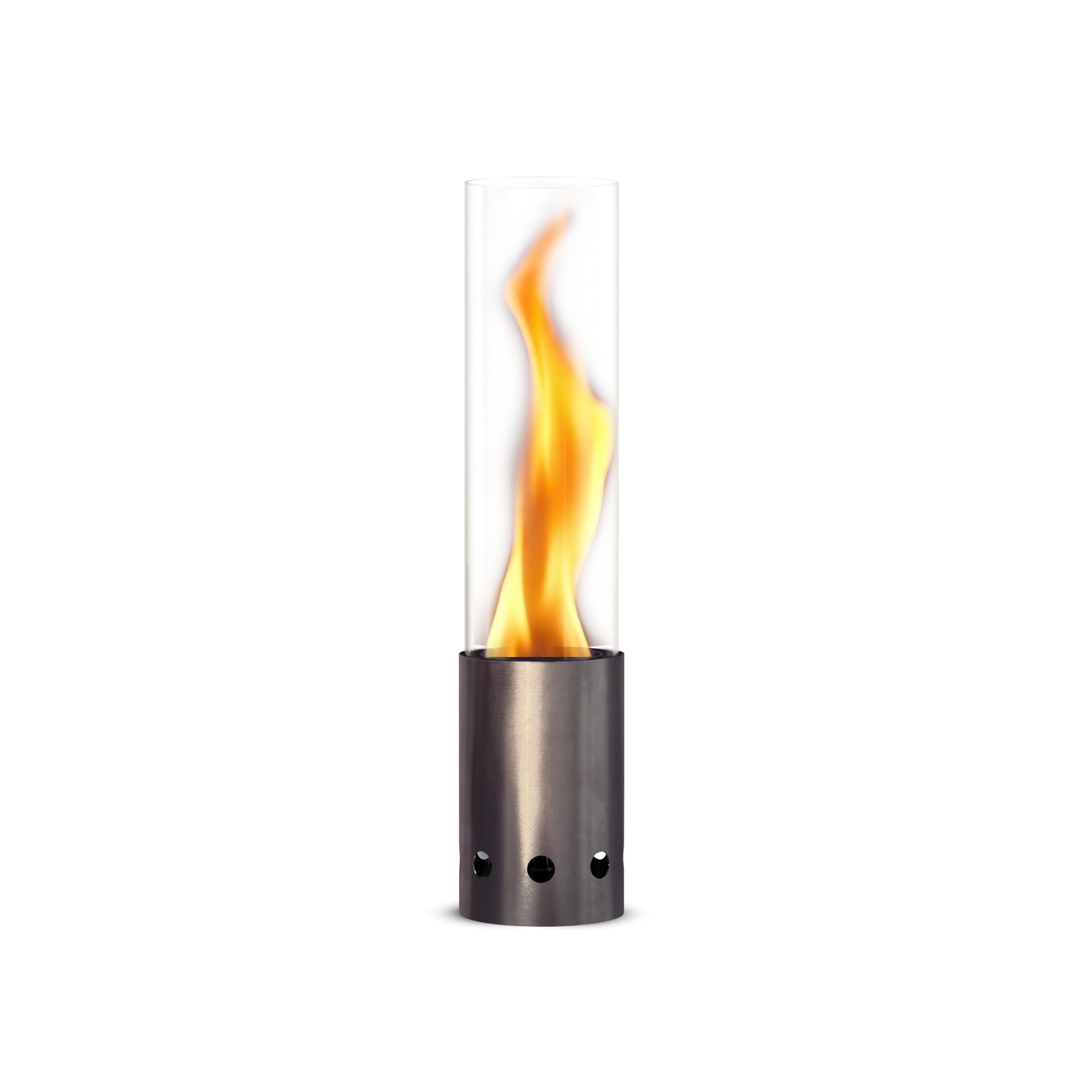 GARDENFLARE - Caminetto da Tavolo per Esterni - Caminetto da Tavolo Senza Fumo in Acciaio Inox e Tubo per Fuoco per Balcone e Patio - Decorazione da Giardino di Alta Qualità, Lanterna con