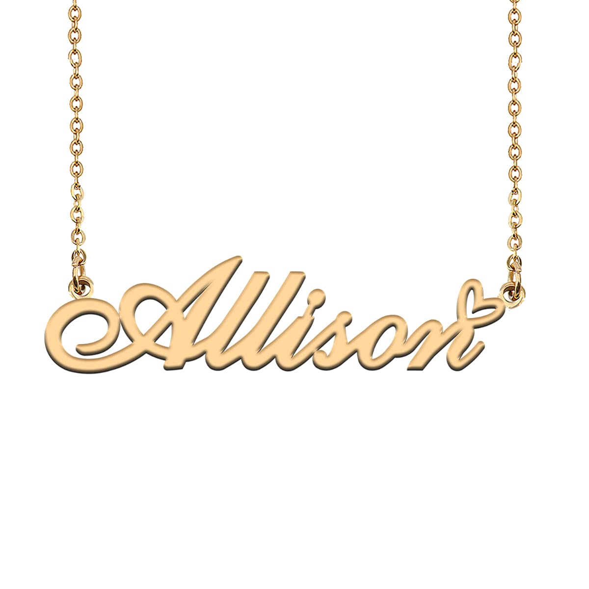 HUAN XUNCustom Name Necklaces Personalized Necklace with Name 18k Gold Plated Heart Stainless Steel Customized Jewelry Gifts for Women Mother Day Christmas Birthday