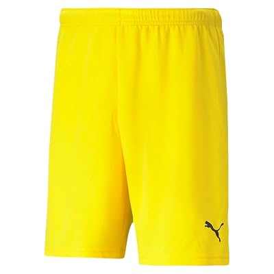 Puma Mixte bébé Teamrise Jr Short, Multicolore (Cyber Yellow/Black), 128 EU
