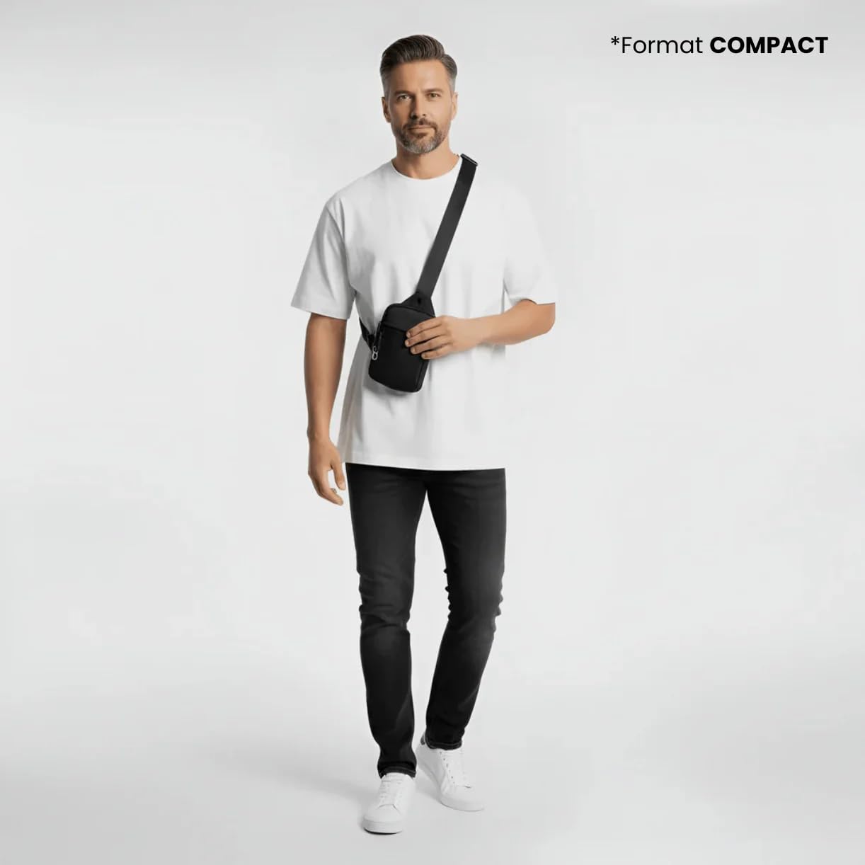 Nomalero Sacoche Sacoche Anti Vol Imperméable avec Protection RFID, Bandoulière Réglable et Confortable pour Voyage Quotidien