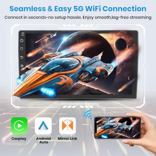 Image of Junsun 8 Core 64GB ROM Car Radio Stereo for Toyota Tacoma 2005-2015 Carplay | Support JBL Sound System, 5G WIFI Wireless CarPlay /Android Auto,GPS DSP RDS Bluetooth 5.0 Rearview
