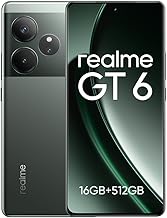 realme GT 6 Smartphone 5G, 16GB + 512GB Mobile Phone Without Contract, Snapdragon 8s Gen 3,120Hz 6.78 Inch 6000nit Ultra Bright Display, 50MP LYT-808 OIS, 5500 mAh, Dual SIM Android 14, NFC, Green (No