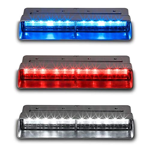 Federal SIgnal XStream Tri Color Dash Light, Blue, Red, White - XSM2-BRW