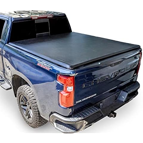 Toptiny Soft Roll Up Truck Bed Tonneau Cover |SR029|Fits 2019-2025 Chevy Silverado/GMC Sierra 5'10" Bed (69.9") Cover