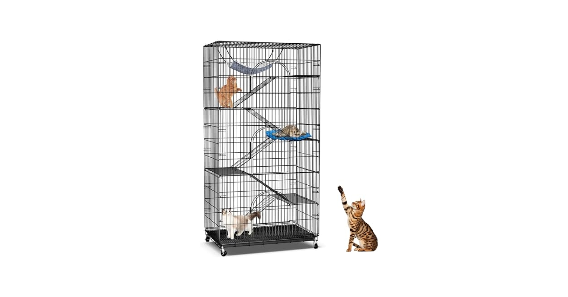 Amazon.com: Cat Enclosures Indoor, 6-Tier 77 Inch Large Cat