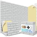 16 Pack Brick Acoustic Panels with Self-Adhesive, 12" X 12" X 0.4" Sound Proof Foam Panels for Walls, High Density Soundproof Wall Panels, Sound Dampening Panels for Home Studio Decor Office - Gray