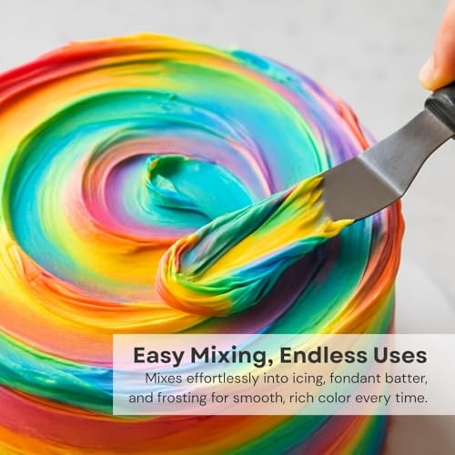 Image of Chefmaster Ivory Liqua-Gel Food Coloring | Vibrant Color | Professional-Grade Dye for Icing, Frosting, Fondant | Baking & Decorating | Fade-Resistant | Easy-to-Use | Made in USA | 2.3 oz (Pack of 2)