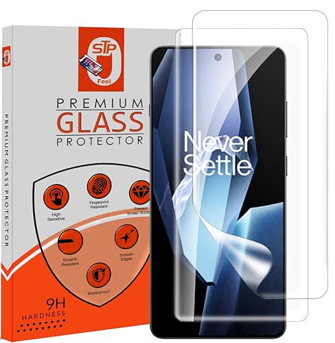 Image of STP FEEL 2 Pack Unbreakable Membrane Screen Protector Guard Compatible For Oneplus 13R, 6.78 Inch | Hydrogel Membrane Ultra Smooth Touch with Finger Print Support - HD /3 Months Warranty