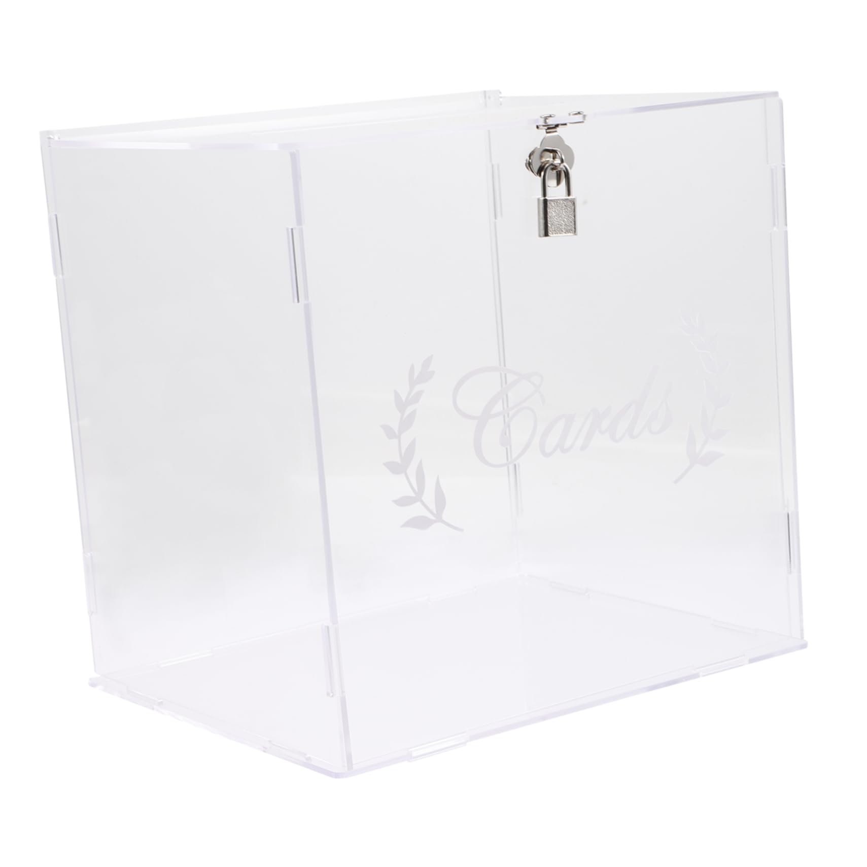 Homoyoyo Acrylic Letter Box for Wedding Elegant Card Box for Reception for Bridal Shower Party Supplies