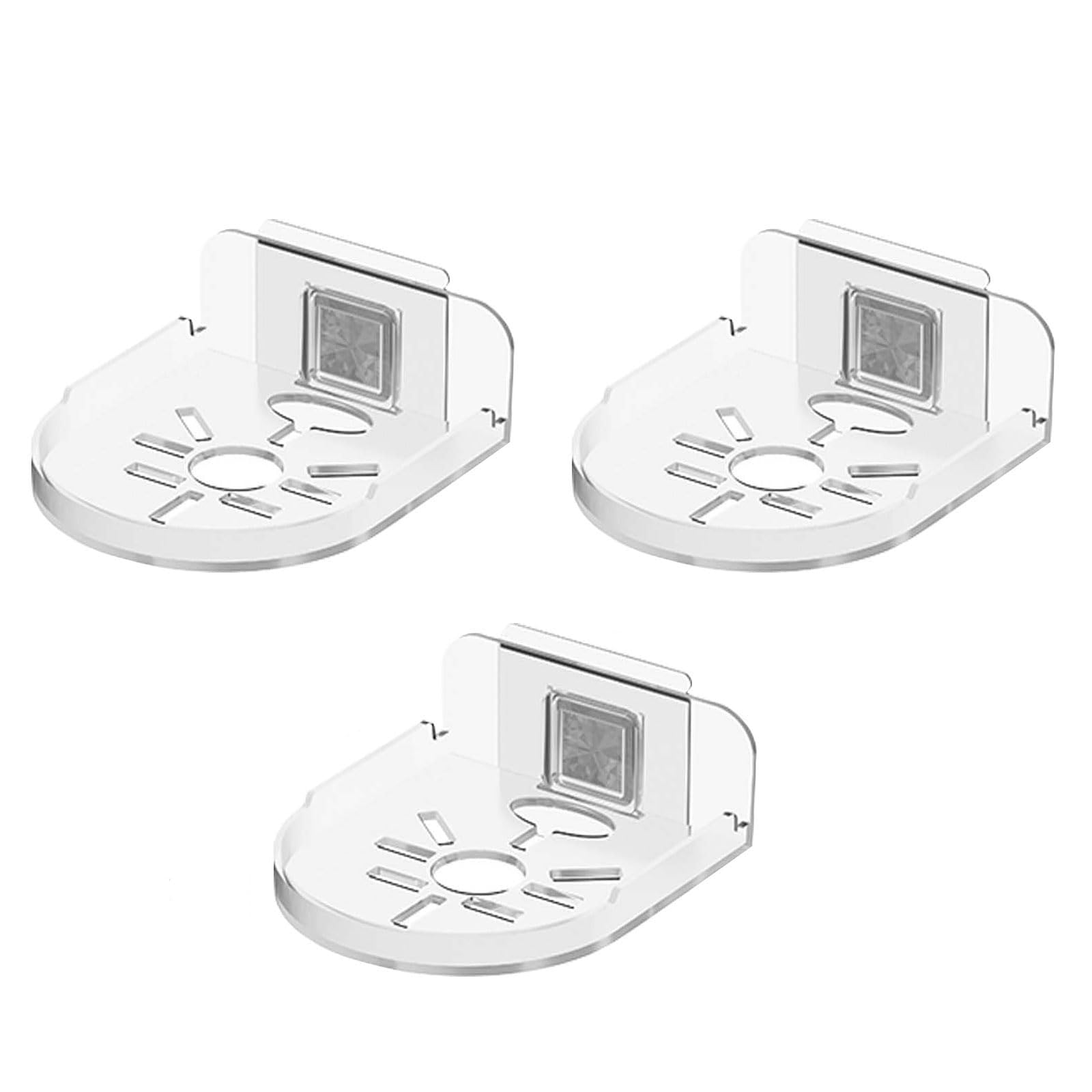 Weyri 3 Set of Camera Shelf for Security Cameras, ABS Wall Camera Holder for Baby Monitors, Speakers, Universal Surveillance Cameras Holder