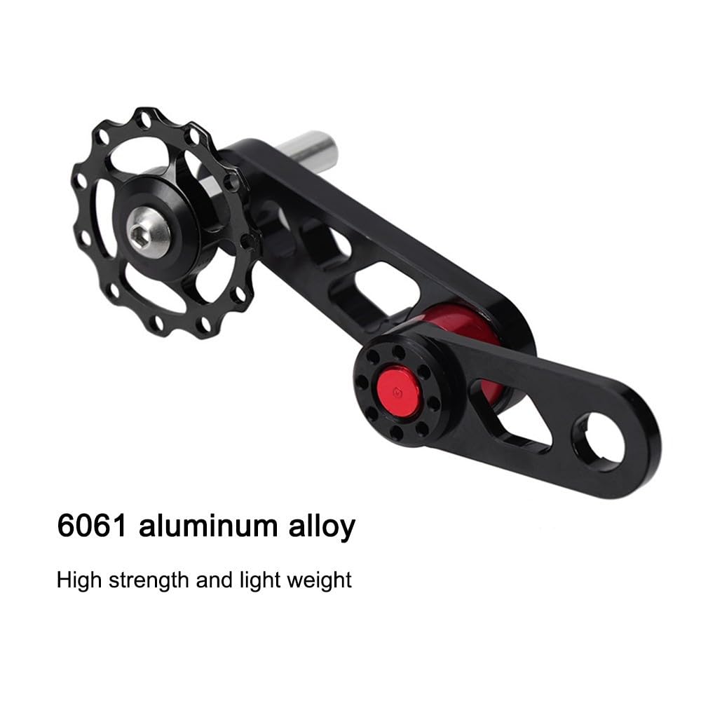 MiOYOOW Napinacz łańcucha rowerowego, przerzutka rowerowa, stop aluminium, do rowerów wyścigowych MTB, rowerów wyścigowych