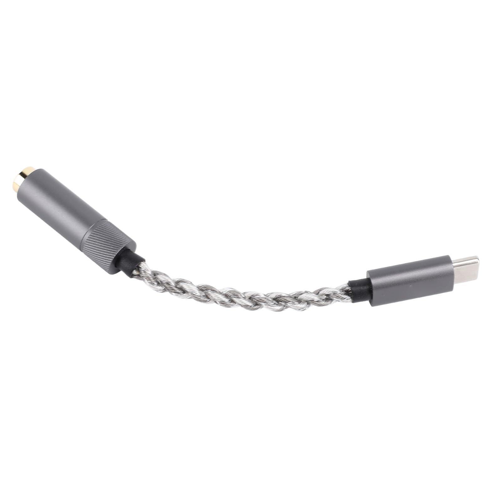 Jiawu Adattatore per Cuffie da Tipo C a 4,4 Mm, SNR 110 DB, Gamma Dinamica 111 DB, Impedenza 600 Ω Chip CX31993 Adattatore per Cuffie da USB C a, Mm, Cavo Dongle da Tipo a, con 384 KHz