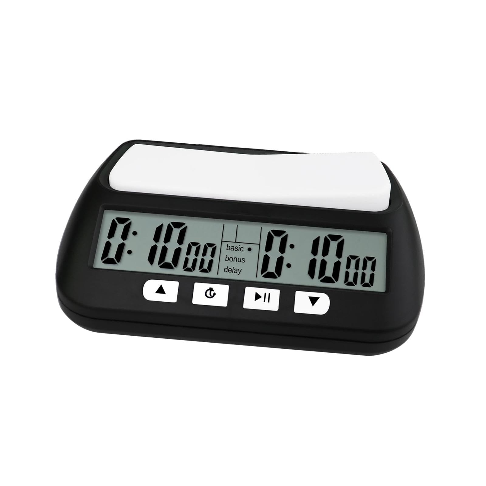 Qianly Reloj de Ajedrez con Cronómetro para Competiciones Internacionales, Negro