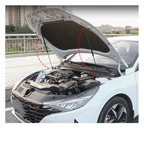 Barres jambe force capot avant finition Carbon red haute résistance