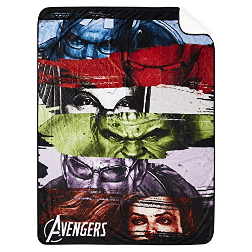 Marvel Avengers Fleece Throw Blanket - Spiderman, Ironman, Captain America & Avengers Premium Plush Fleece Throw Blanket Avengers #TOP1