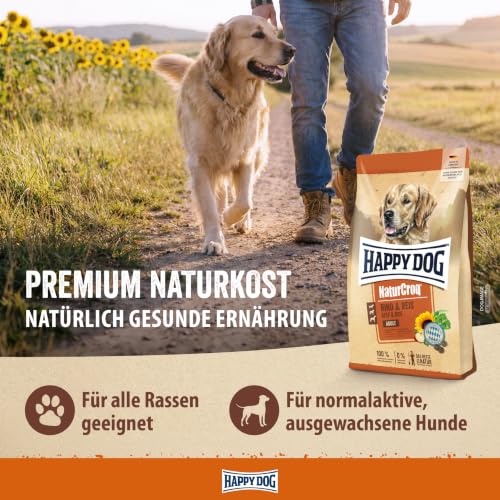 Happy Dog NaturCroq Rind & Reis Trockenfutter 15 kg für ausgewachsene Hunde