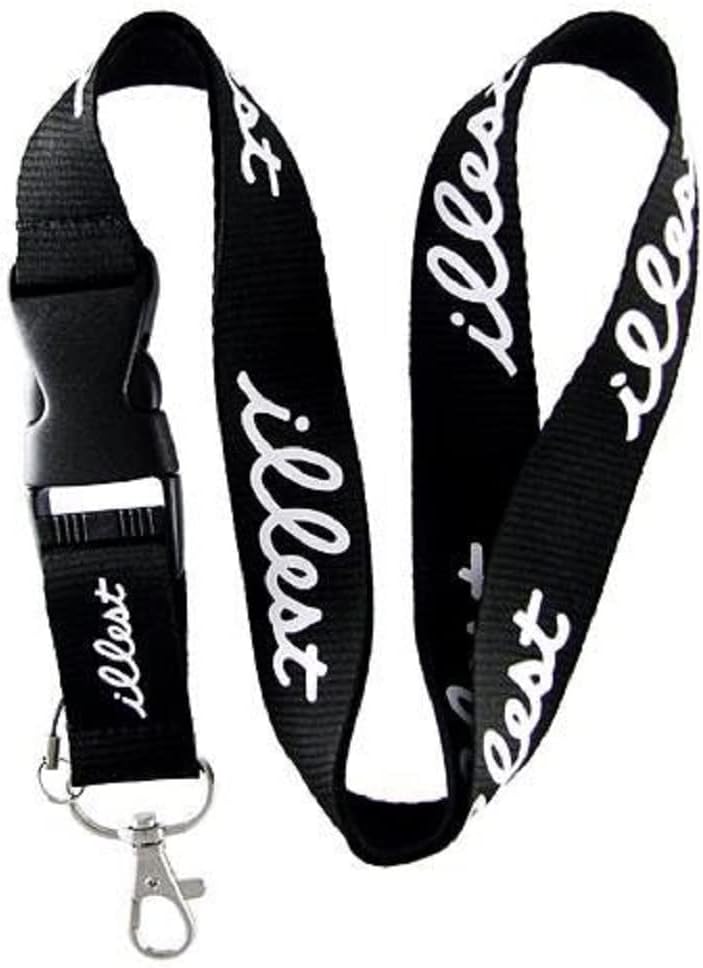 illest Lanyard Keychain Holder with buckle (Black)
