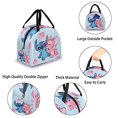 Tavisto Lunch Box Cooler,9.7X6.8X8.7 Inches Insulated Lunch Bag, Adult Reusable Lunch Bag With Zipper For Kids And Adults, Cute Cartoon Lunch Tote Bag For Boys, Girls, Men, Women, Kids(Lovely 1) #TOP4