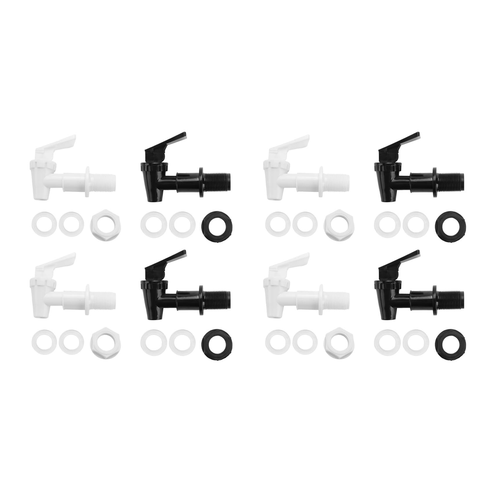Hndhbfgrt 8 Sets Replacement Cooler Faucet Water Bottle Jug, Dispenser Tap Spigot Spout Water Beverage Lever pour Dispenser Valve