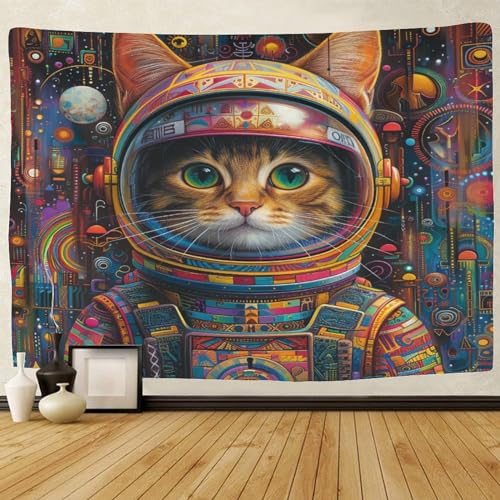 Tapisserie murale chat 3D tenture murale tissu décoration chambre serviette de plage