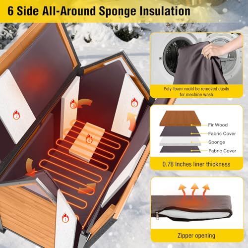 AIVITUVIN-Heated-Dog-House-Outdoor-with-Anti-Chewing-Heating-Pad-Metal-Frame-Wooden-Dog-Kennel-with-Insulated-Liner-Indoor-Weatherproof