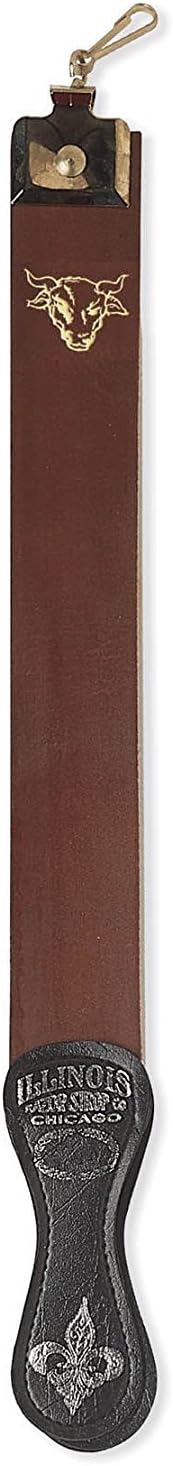 Fromm Razor Strop Blade Sharpener, Top Grain Cowhide, 2.5 x 23 Inch, Brown, IRS127