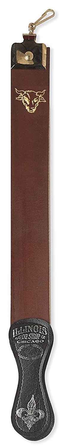 Fromm Razor Strop Blade Sharpener, Top Grain Cowhide, 2.5 x 23 Inch, Brown, IRS127