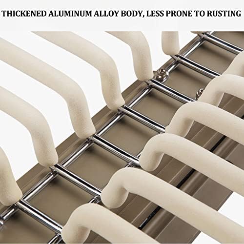 Pull Out Trousers Rack - 2 Arms Pants Hanger Bar for Space Saving Clothes Organizer, Ideal for Storage Solutions in Closets and Small Spaces