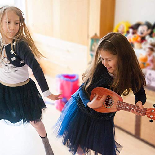 aPerfectLife 17" Kids Ukulele Guitar Toy 4 Strings Mini Guitar Children Musical Instruments Educational Learning Toys with Picks and Strap for Toddler Kids Boys Girls Beginner Starter (Burlywood) - Thumbnail 5
